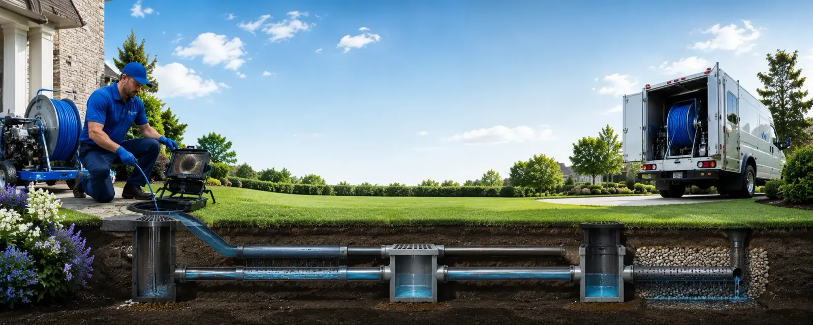 Outdoor drain cleaning information for Sigel, IL